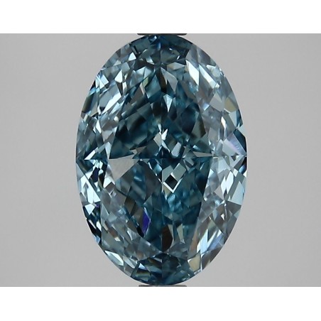 Diament laboratoryjny o barwie fantazyjnej szlif owalny, 2.74ct, VVS2, Fancy Vivid Blue, IGI LG652497710