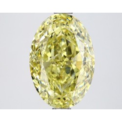 Diament laboratoryjny o barwie fantazyjnej szlif owalny, 2.7ct, VVS2, Fancy Intense Yellow, IGI LG647449747
