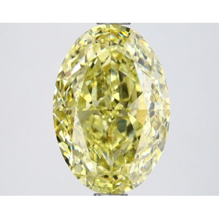 Diament laboratoryjny o barwie fantazyjnej szlif owalny, 2.7ct, VVS2, Fancy Intense Yellow, IGI LG647449747