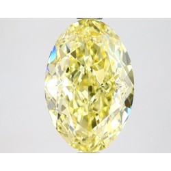 Diament laboratoryjny o barwie fantazyjnej szlif owalny, 2.69ct, VVS2, Fancy Intense Yellow, IGI LG634442220