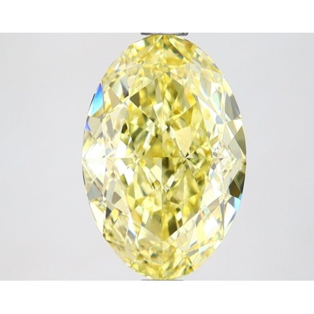 Diament laboratoryjny o barwie fantazyjnej szlif owalny, 2.69ct, VVS2, Fancy Intense Yellow, IGI LG634442220