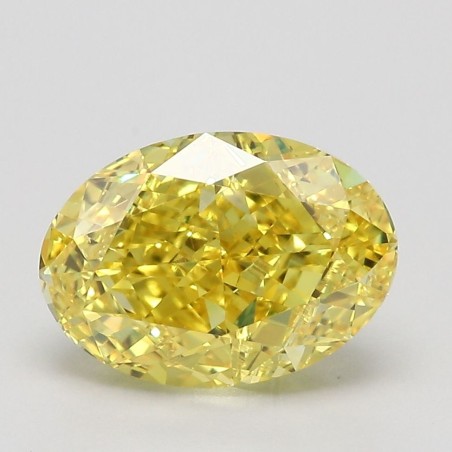 Diament laboratoryjny o barwie fantazyjnej szlif owalny, 1.61ct, VVS2, Fancy Vivid Yellow, IGI LG538261613