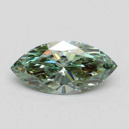 Diament laboratoryjny o barwie fantazyjnej markiza, 1.11ct, VVS2, Fancy Vivid Green, IGI LG608362882