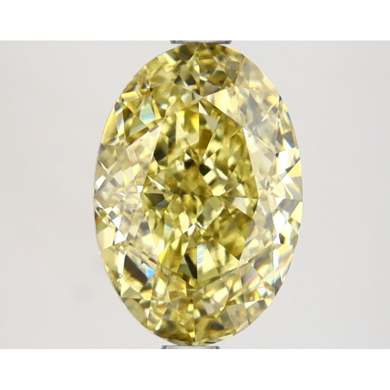 Diament laboratoryjny o barwie fantazyjnej szlif owalny, 2.63ct, VVS2, Fancy Intense Yellow, IGI LG649488602