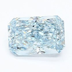 Diament laboratoryjny o barwie fantazyjnej radiant, 1.25ct, VVS2, Fancy Intense Blue, IGI LG639427893