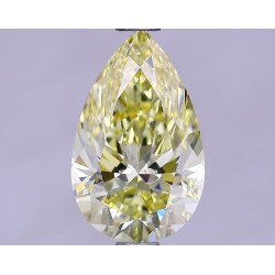 Diament laboratoryjny o barwie fantazyjnej szlif gruszkowy, 1.35ct, VVS1, Fancy Yellow, IGI LG627400127