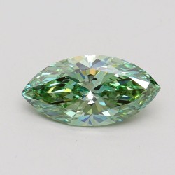 Diament laboratoryjny o barwie fantazyjnej markiza, 1.11ct, VVS2, Fancy Vivid Green, IGI LG611394630