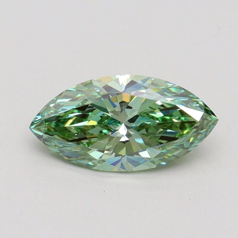 Diament laboratoryjny o barwie fantazyjnej markiza, 1.11ct, VVS2, Fancy Vivid Green, IGI LG611394630 Diament laboratoryjny o barwie fantazyjnej markiza, 1.11ct, VVS2, Fancy Vivid Green, IGI LG611394630