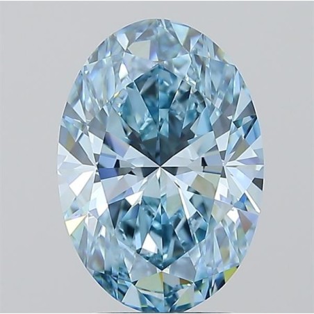 Diament laboratoryjny o barwie fantazyjnej szlif owalny, 2.51ct, VVS1, Fancy Intense Blue, IGI LG719557153