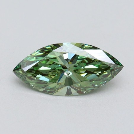 Diament laboratoryjny o barwie fantazyjnej markiza, 1.11ct, VVS2, Fancy Vivid Green, IGI LG611394608
