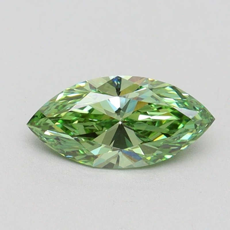 Diament laboratoryjny o barwie fantazyjnej markiza, 0.7ct, VVS2, Fancy Vivid Green, IGI LG611371212 Diament laboratoryjny o barwie fantazyjnej markiza, 0.7ct, VVS2, Fancy Vivid Green, IGI LG611371212