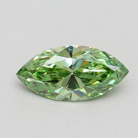 Diament laboratoryjny o barwie fantazyjnej markiza, 0.7ct, VVS2, Fancy Vivid Green, IGI LG611371212