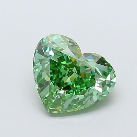 Diament laboratoryjny o barwie fantazyjnej serce, 2.04ct, VVS2, Fancy Vivid Green, IGI LG733501022