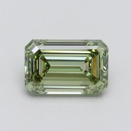 Diament laboratoryjny o barwie fantazyjnej szlif szmaragdowy, 1.1ct, VVS2, Fancy Intense Green, IGI LG611366525
