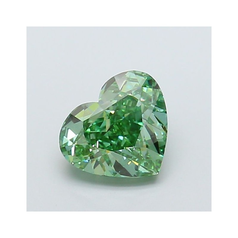 Diament laboratoryjny o barwie fantazyjnej serce, 2.1ct, VVS2, Fancy Vivid Green, IGI LG734543301 Diament laboratoryjny o barwie fantazyjnej serce, 2.1ct, VVS2, Fancy Vivid Green, IGI LG734543301