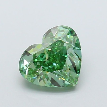 Diament laboratoryjny o barwie fantazyjnej serce, 2.1ct, VVS2, Fancy Vivid Green, IGI LG734543301