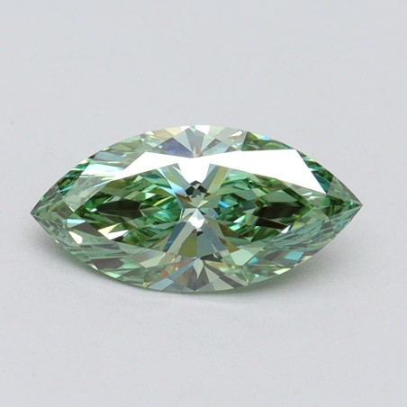 Diament laboratoryjny o barwie fantazyjnej markiza, 1.09ct, VVS2, Fancy Vivid Green, IGI LG611366572