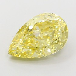 Diament laboratoryjny o barwie fantazyjnej szlif gruszkowy, 2.83ct, VVS2, Fancy Yellow, IGI LG720514130