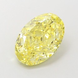 Diament laboratoryjny o barwie fantazyjnej szlif owalny, 2.77ct, VVS2, Fancy Intense Yellow, IGI LG722534095