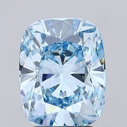 Diament laboratoryjny o barwie fantazyjnej szlif poduszkowy brylantowy, 2.59ct, VVS2, Fancy Intense Blue, IGI LG665429969