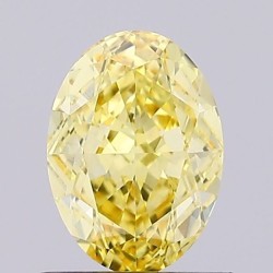 Diament laboratoryjny o barwie fantazyjnej szlif owalny, 1.19ct, VVS2, Fancy Vivid Yellow, IGI LG656496391