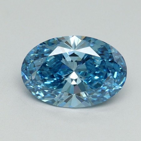 Diament laboratoryjny o barwie fantazyjnej szlif owalny, 1.1ct, VVS2, Fancy Vivid Blue, IGI LG696513462