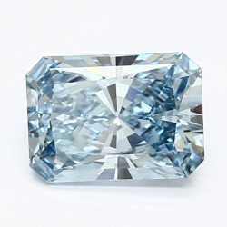 Diament laboratoryjny o barwie fantazyjnej radiant, 1.3ct, VVS2, Fancy Intense Blue, IGI LG623481941