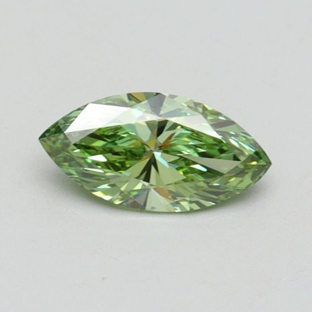 Diament laboratoryjny o barwie fantazyjnej markiza, 0.69ct, VVS2, Fancy Vivid Green, IGI LG611394590