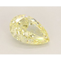 Diament laboratoryjny o barwie fantazyjnej szlif gruszkowy, 1.64ct, VVS2, Fancy Yellow, IGI LG739566762