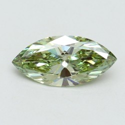 Diament laboratoryjny o barwie fantazyjnej markiza, 1.08ct, VVS2, Fancy Vivid Green, IGI LG611366547