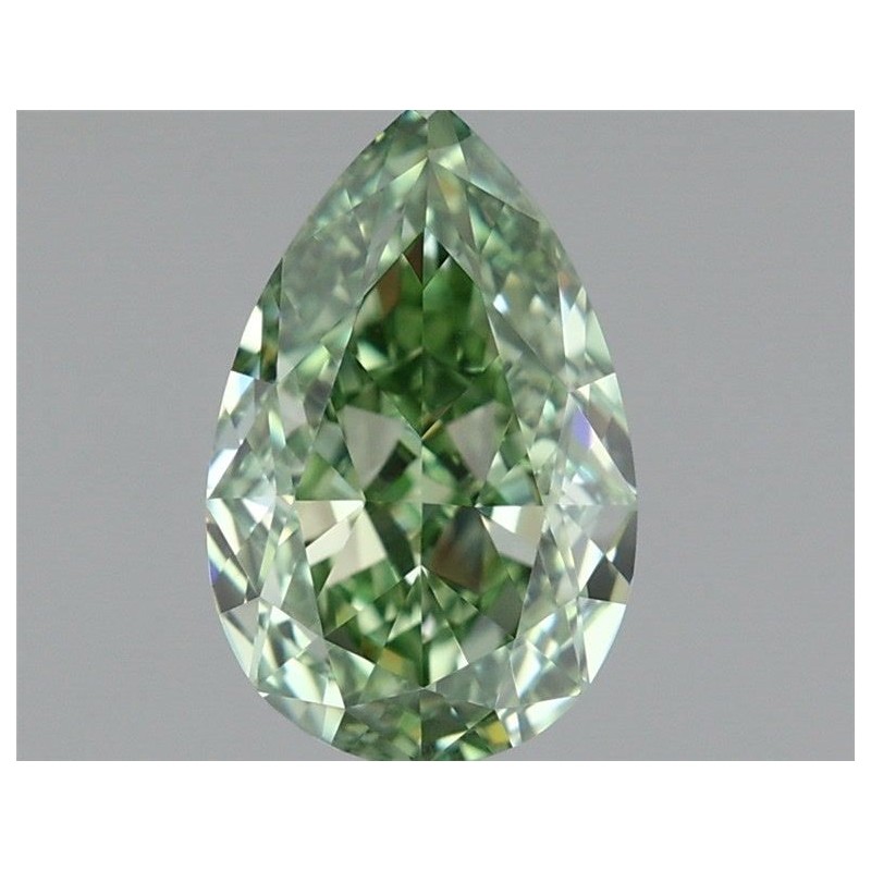 Diament laboratoryjny o barwie fantazyjnej szlif gruszkowy, 1.04ct, VVS2, Fancy Vivid Green, IGI LG702507359