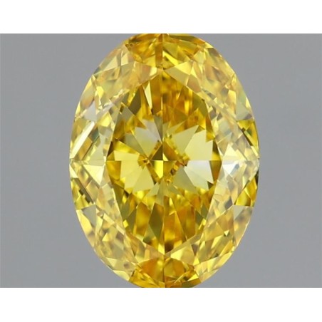 Diament laboratoryjny o barwie fantazyjnej szlif owalny, 1.01ct, VVS2, Fancy Vivid Yellow, IGI LG681544961