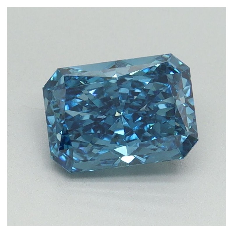 Diament laboratoryjny o barwie fantazyjnej radiant, 1.08ct, VVS2, Fancy Vivid Blue, IGI LG644444201