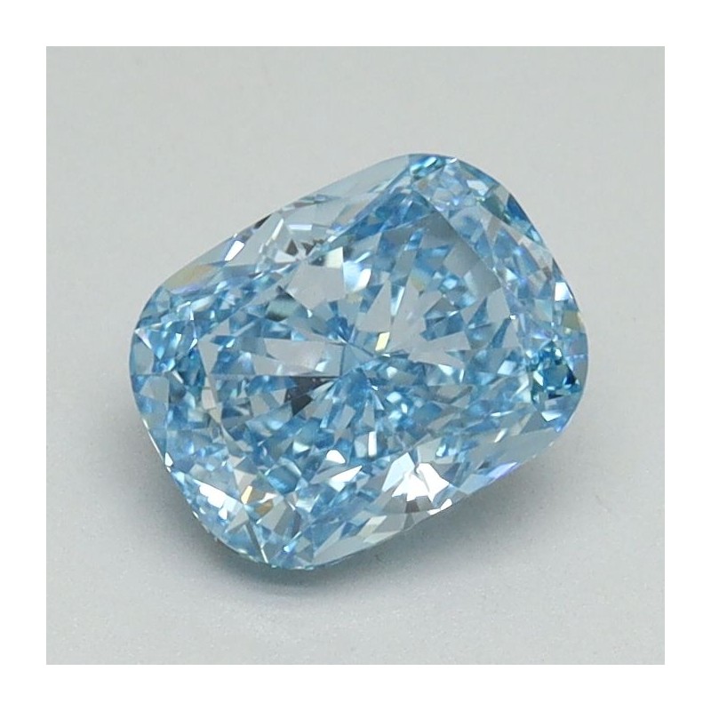 Diament laboratoryjny o barwie fantazyjnej szlif poduszkowy brylantowy, 1.08ct, VVS2, Fancy Vivid Blue, IGI LG650407828