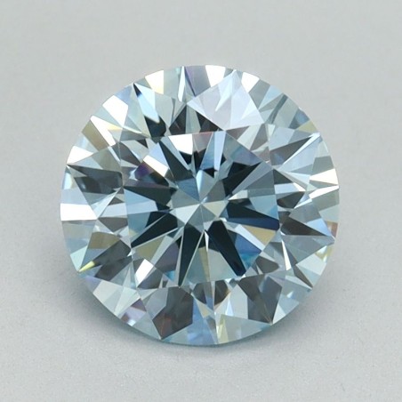 Diament laboratoryjny o barwie fantazyjnej szlif okrągły, 1.57ct, VVS2, Fancy Intense Blue, IGI LG640460284