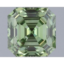 Diament laboratoryjny o barwie fantazyjnej Asscher, 1.5ct, VVS2, Fancy Vivid Green, IGI LG735566792