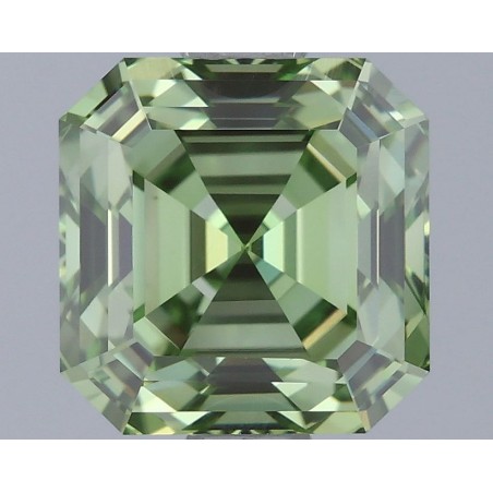 Diament laboratoryjny o barwie fantazyjnej Asscher, 1.5ct, VVS2, Fancy Vivid Green, IGI LG735566792