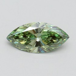 Diament laboratoryjny o barwie fantazyjnej markiza, 1.06ct, VVS2, Fancy Vivid Green, IGI LG610345992
