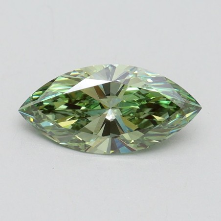 Diament laboratoryjny o barwie fantazyjnej markiza, 1.06ct, VVS2, Fancy Vivid Green, IGI LG610345992