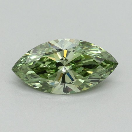 Diament laboratoryjny o barwie fantazyjnej markiza, 1.06ct, VVS2, Fancy Vivid Green, IGI LG614338744