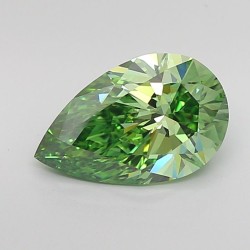 Diament laboratoryjny o barwie fantazyjnej szlif gruszkowy, 2.01ct, VVS1, Fancy Vivid Green, IGI LG707503813