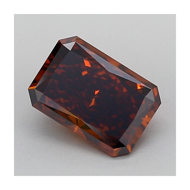 Diament laboratoryjny o barwie fantazyjnej radiant, 2.22ct, VVS2, Fancy Deep Orange, IGI LG600387748 Diament laboratoryjny o barwie fantazyjnej radiant, 2.22ct, VVS2, Fancy Deep Orange, IGI LG600387748
