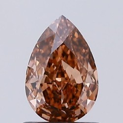 Diament laboratoryjny o barwie fantazyjnej szlif gruszkowy, 1ct, VVS2, Fancy Brown, IGI LG729529830
