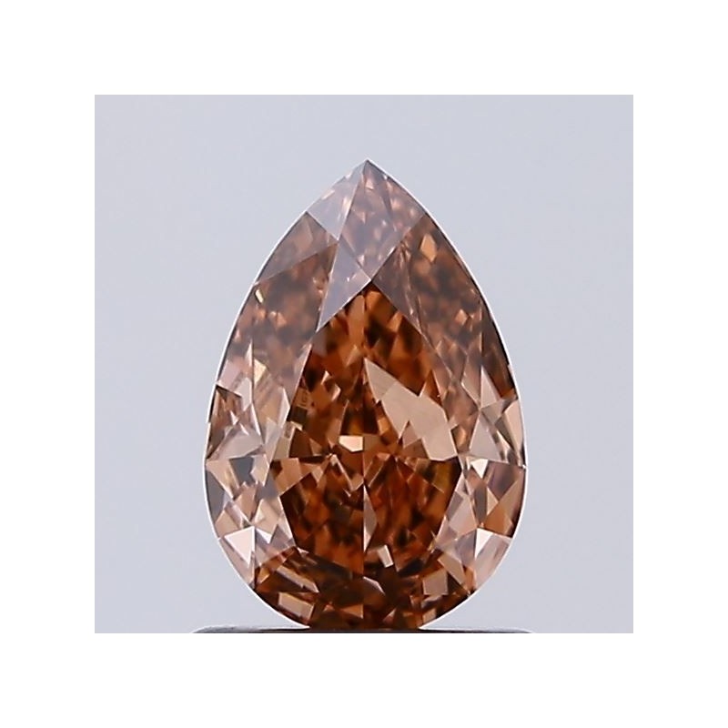 Diament laboratoryjny o barwie fantazyjnej szlif gruszkowy, 1ct, VVS2, Fancy Brown, IGI LG729529830