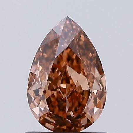 Diament laboratoryjny o barwie fantazyjnej szlif gruszkowy, 1ct, VVS2, Fancy Brown, IGI LG729529830