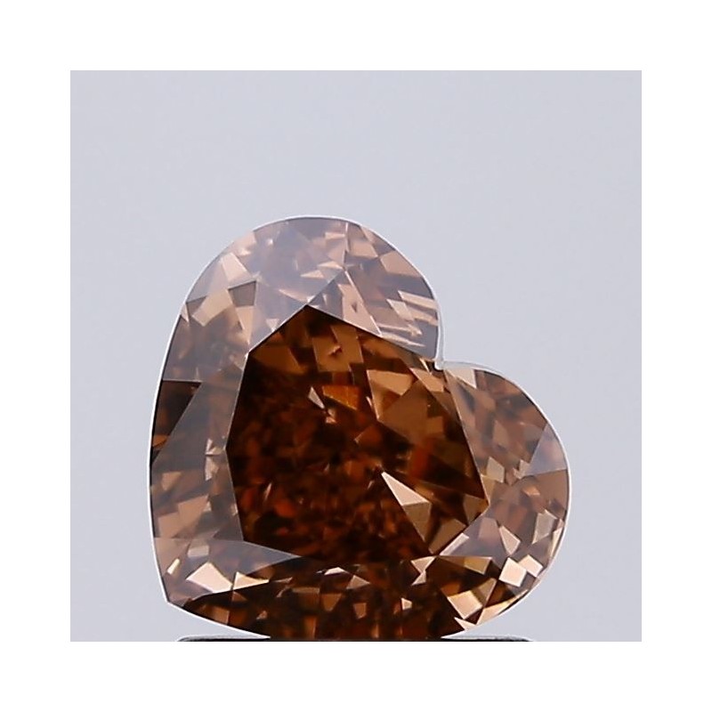 Diament laboratoryjny o barwie fantazyjnej serce, 1.22ct, VVS2, Fancy Brown, IGI LG724573549