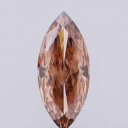 Diament laboratoryjny o barwie fantazyjnej markiza, 1.66ct, VVS1, Fancy Brown, IGI LG724575494
