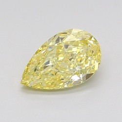 Diament laboratoryjny o barwie fantazyjnej szlif gruszkowy, 1.09ct, VVS2, Fancy Intense Yellow, IGI LG729513689