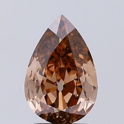 Diament laboratoryjny o barwie fantazyjnej szlif gruszkowy, 1.57ct, VVS1, Fancy Brown, IGI LG729529834