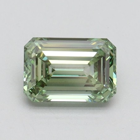 Diament laboratoryjny o barwie fantazyjnej szlif szmaragdowy, 1.05ct, VVS2, Fancy Intense Green, IGI LG610349677